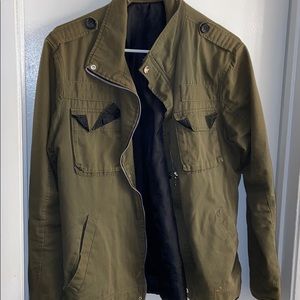 olive green bomber jacket